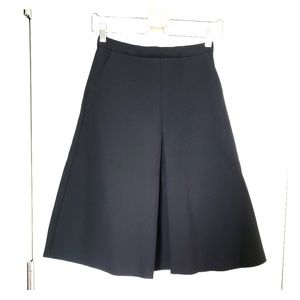 Structured high waist midi skirt